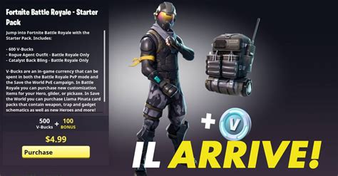 Fortnite voici quand arrivera le starter pack à 5 euros proposé par