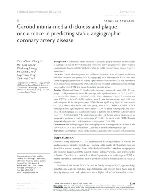 Fillable Online Carotid Intima Media Thickness And Plaque Fax Email