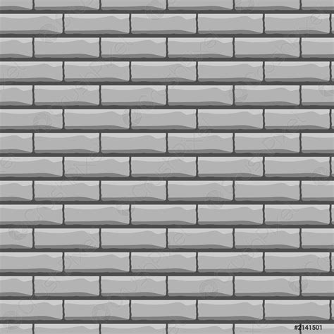 Gray Painted Brick Wall Pattern Vector Background Stock Vector