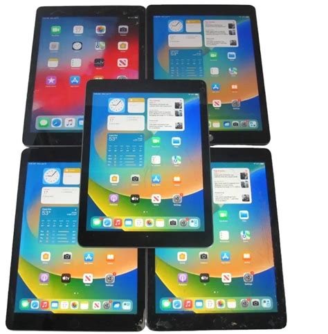 Lot Of 5 Apple IPad 5th Gen A1823 9 7 32GB Wi Fi Cellular Unlocked