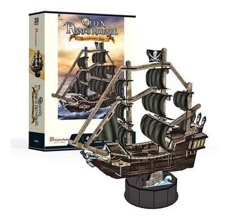 Puzzle 3d Queen Annes Revenge Barco Pirata Barba Negra MercadoLibre