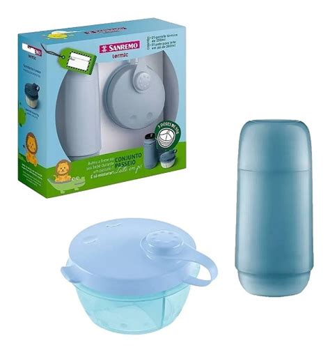 Kit Garrafa T Rmica Infantil Ml E Pote Para Leite Em P Ml