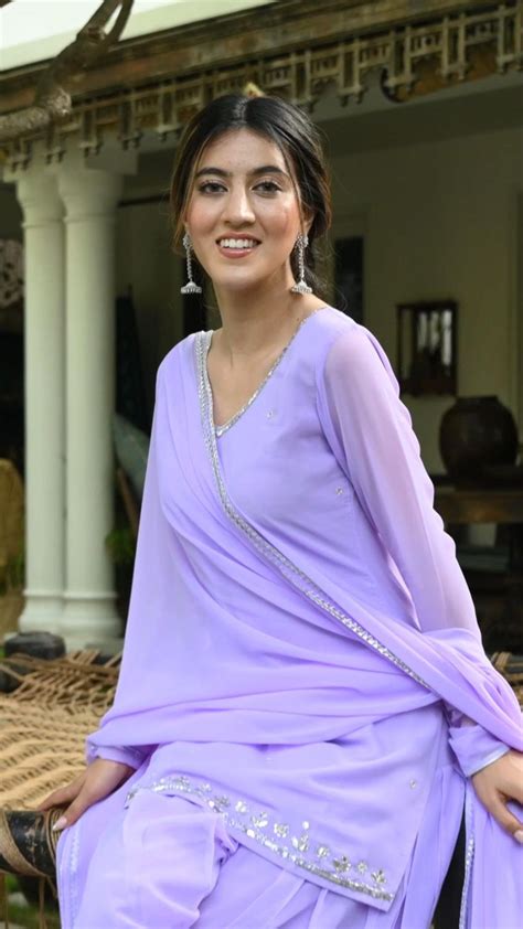 This Strikingly Ethereal Pretty In Purple💃 Patiala Suit Pretty