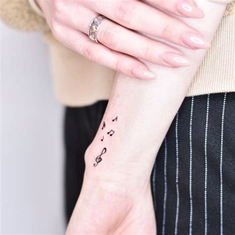 Minimalist Tattoos By A Korean Artist In Small Music Tattoos