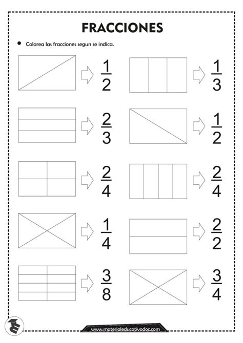 Cuadernillo De Fracciones Resuelve Y Colorea Material Imprimible En Pdf