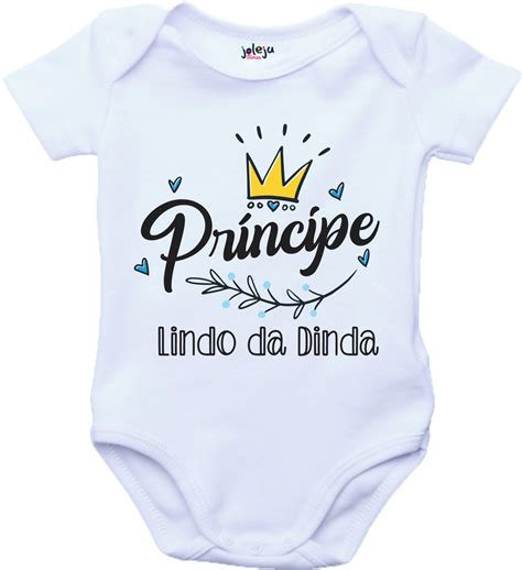 Body Príncipe da Dinda no Elo7 Joleju Camisetas 1470667