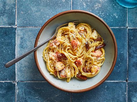 Maine Lobster Spaghetti Carbonara Maine Seafood