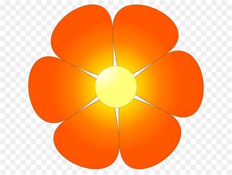 Orange Flower Clip Art