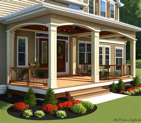 Welcome One and All with an Ultra-Inviting Bi-Level Front Porch