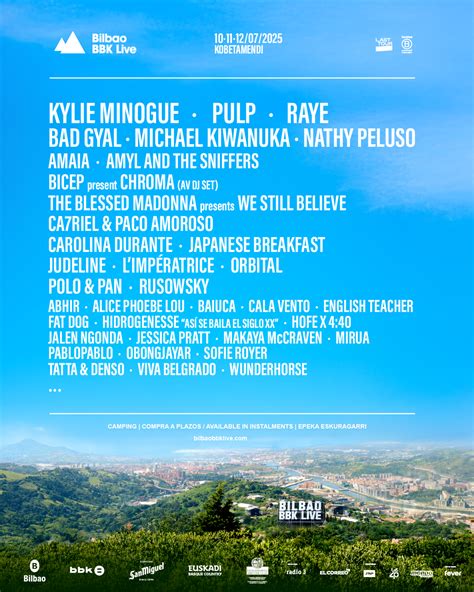 Bilbao BBK Live 2025 Artistas Confirmados Y Bonos A La Venta