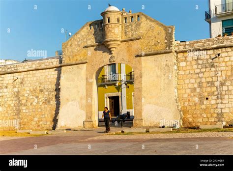Puerta De Mar Walled Gateway Into Historic Old Town Campeche City