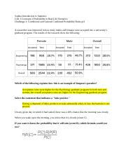 Sophia Introduction To Statistics Unit Challenge Pt Docx Sophia