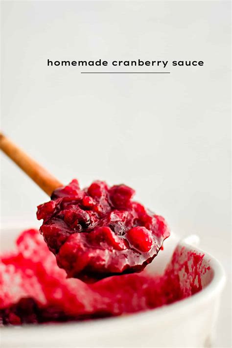 Cranberry Sauce Recipe - The Forked Spoon