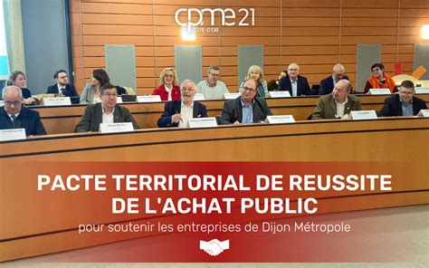 Signature Du Pacte Territorial De R Ussite De L Achat Public Cpme