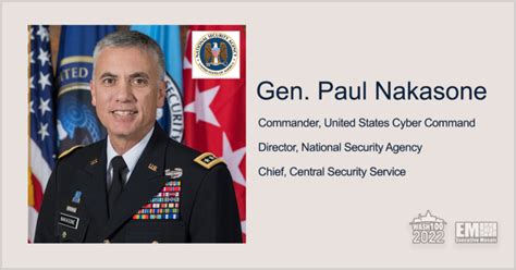 Gen Paul Nakasone Nsa Director And Cybercom Commander Awarded 6th