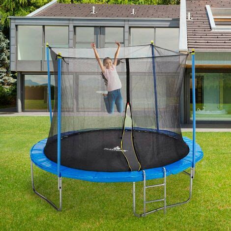 Trampolino Adulti Bambini 305cm Tappeto Elastico Da Giardino Kangaroo L