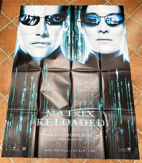 Matrix Reloaded Movie Poster X Cm Warner Bros