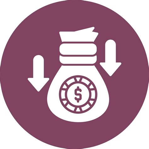 Money Loss Vector Icon Vector Art At Vecteezy