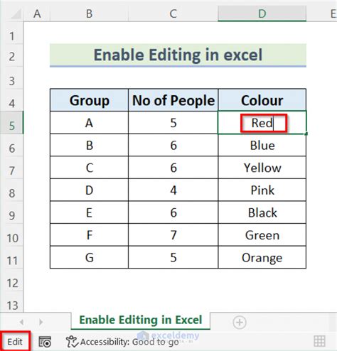 How To Enable Editing In Excel Easy Ways Exceldemy