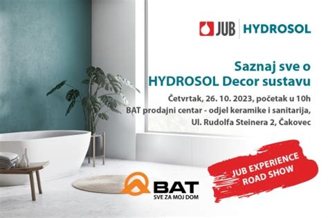 Prijavi Se Na Radionicu JUB HYDROSOL Decor Sustava Za Kupaonice BAT