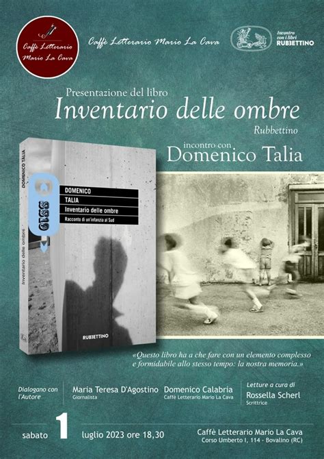 A Bovalino La Presentazione Del Libro Inventario Delle Ombre Di