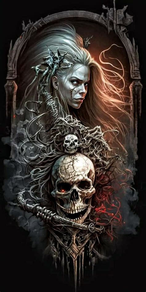 Pin By Juan Alarcon On Skull Bones Dark Fantasy Artwork Scary Art