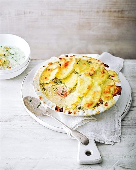 Fish Pie With Sliced Potato Topping Recipe Delicious Magazine