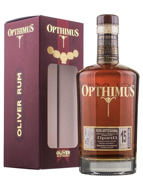 Opthimus Ron Artesanal Oporto 15 Years 70 Cl 43 Rasch Vin Spiritus