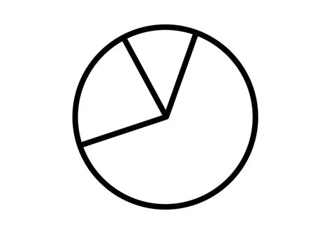 Pie Chart Outline Vector Icon