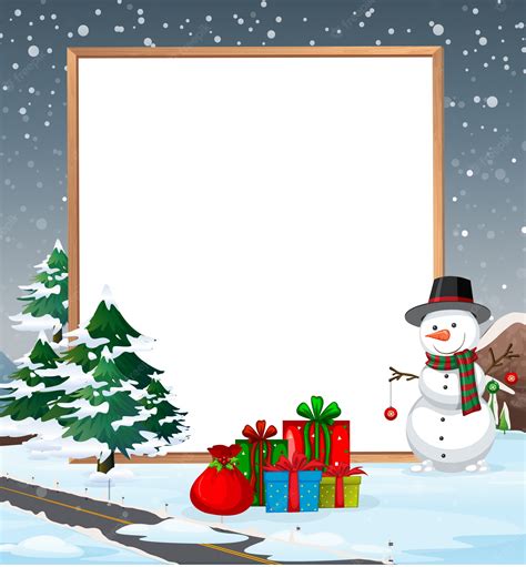 Winter Holiday Border Clip Art