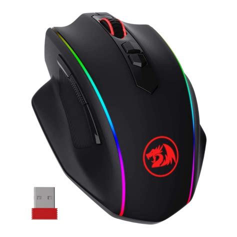 Mouse Gamer Redragon Vampire Rgb Preto Dpi Sem Fio M Rgb