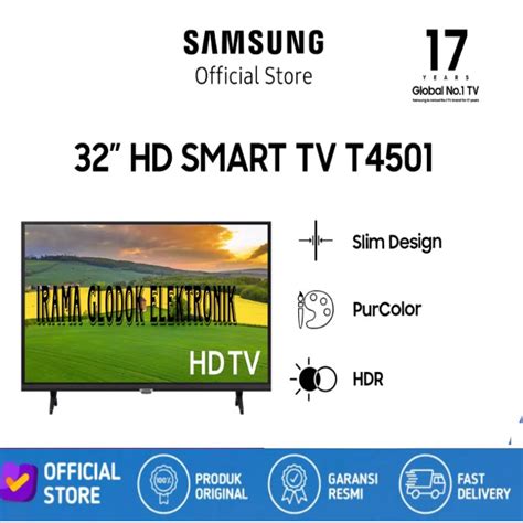 Jual SMART TV SAMSUNG 32 Inch 32T4501 LED TV Quad Core Processor