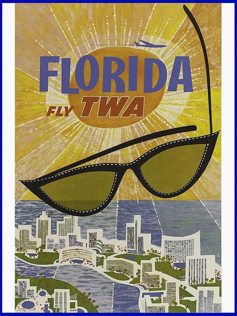 Poster Mit Retro Classic Florida Poster Von Corasposters Florida