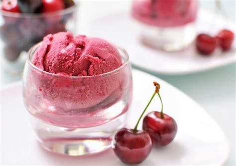 Receta De Helado Casero De Cerezas