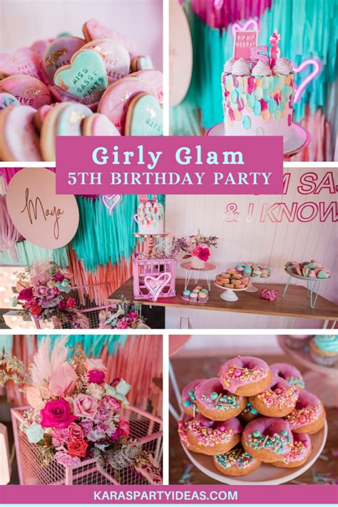 7th Birthday Party Ideas Girly Birthday Party Girls Birthday Party