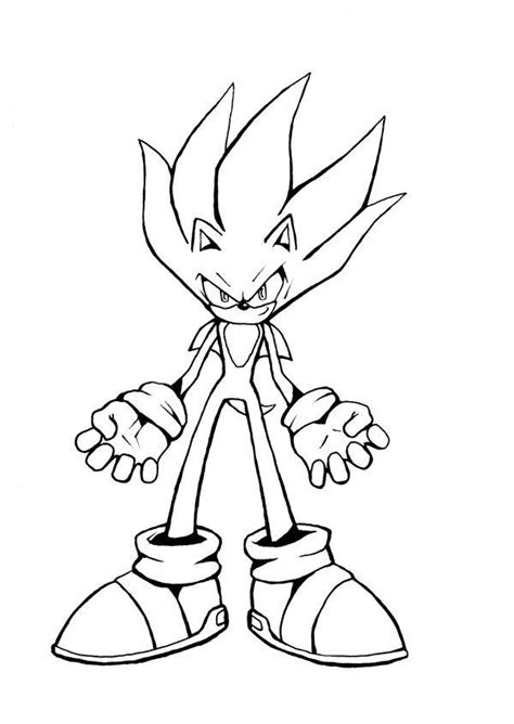 awesome Super Sonic Coloring Pages Free Download #sonic #supersonic # ...