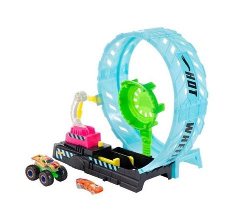 Pista Hot Wheels Monster Trucks Epic Loop Brilha No Escuro Mattel Pistas Magazine Luiza