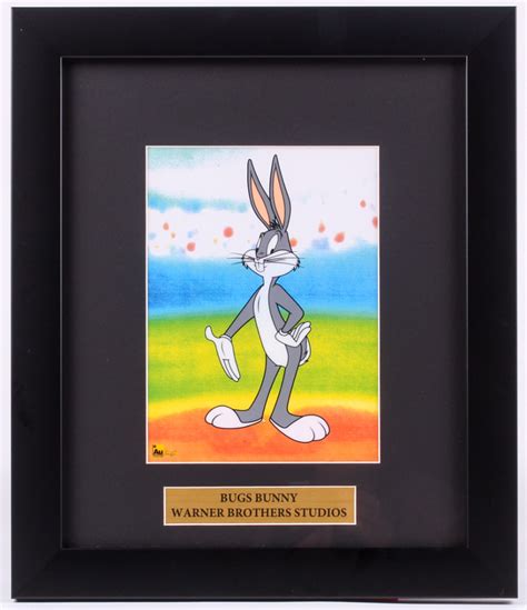 Bugs Bunny 12x14 Custom Framed Animation Serigraph Cel Pristine Auction