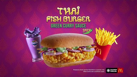 Sweet Chilli Fish Burger Mcd Malaysia Thai Fish Burger With Green