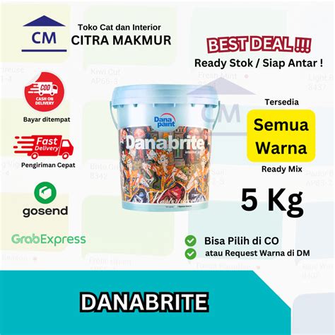 jual cat tembok danabrite  kg shopee indonesia