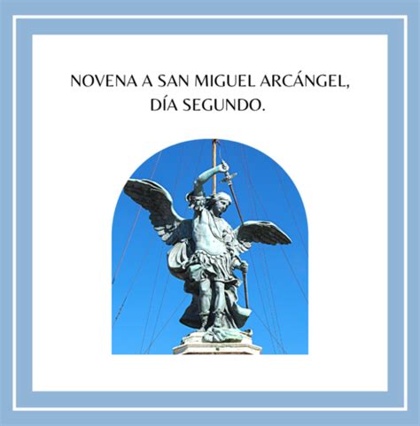 Novena A San Miguel Arc Ngel Segundo D A Gloriosa Domina