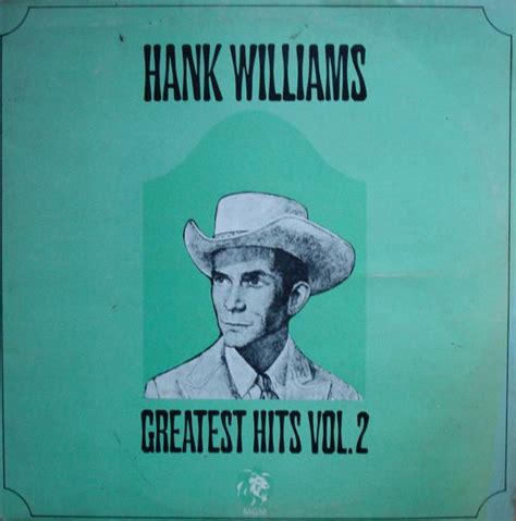 Buy Hank Williams Greatest Hits Vol 2 Lp Comp Online For The