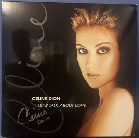 Celine Dion Signed Lets Talk About Love 12 Lp Album Color Vinyl Ebay