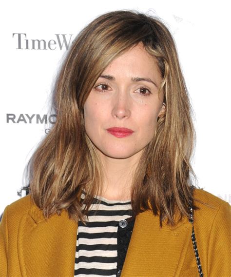 Rose Byrne Medium Straight Chestnut Brunette Hairstyle