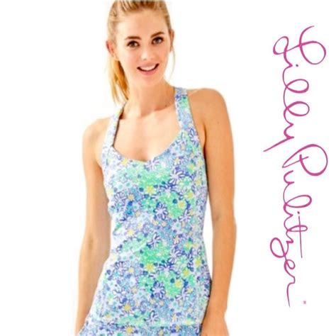 Lilly Pulitzer Upf Luxletic Pilar Bra Tank Top Gem