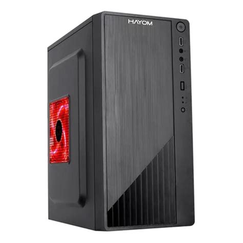 Gabinete Office Atx Pc Escritório Fan Cooler Led Vermelho em Promoção