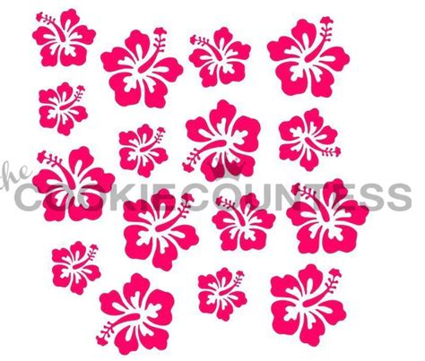 Hibiscus Flower Stencil – The Dessert Depot