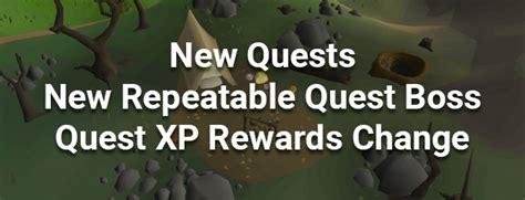 OSRS Upcoming Quests & Quest Reward XP Changes