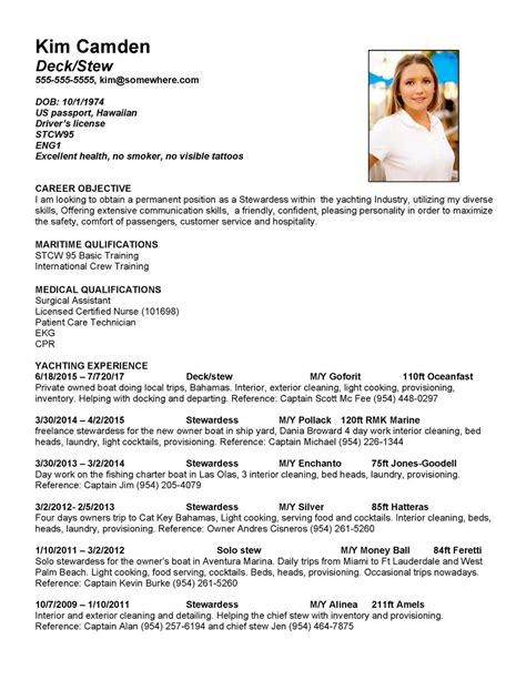 Chef Resume Sample Word Format Free Resume Examples