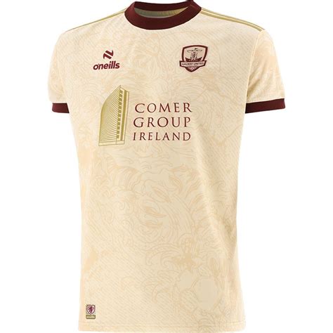 Galway United (Ivory/Gold/Maroon) Away Jersey 2024 - Galway United